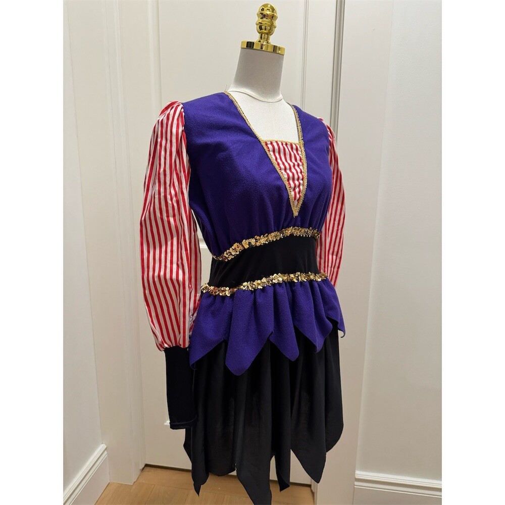 Rare Unique Vintage Childcraft Court Jester Harlequin Costume Dress Womens Small - Picture 9 of 14